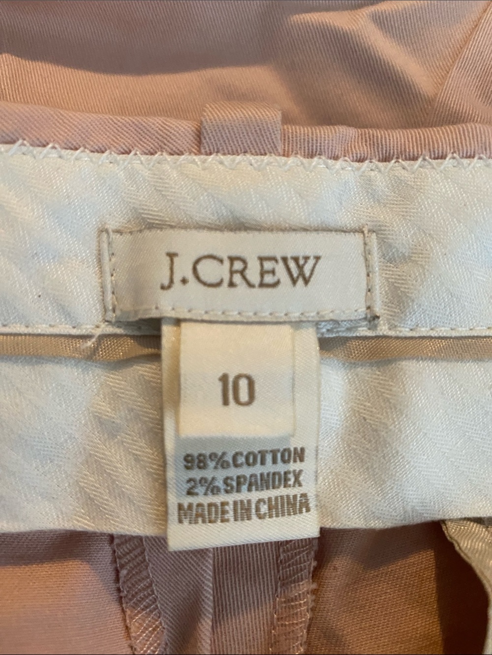 J. Crew Soft Pink Women's cropped dress pants.
